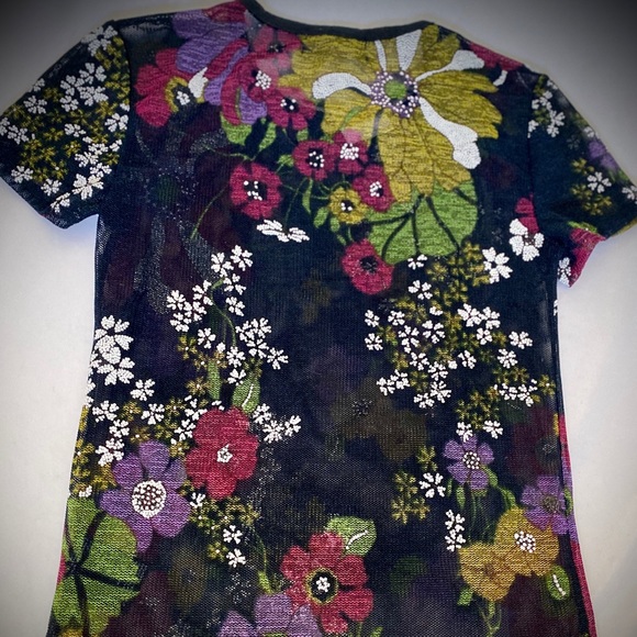 Urban Outfitters Mesh Material, Flower Embroidery - Picture 4 of 6